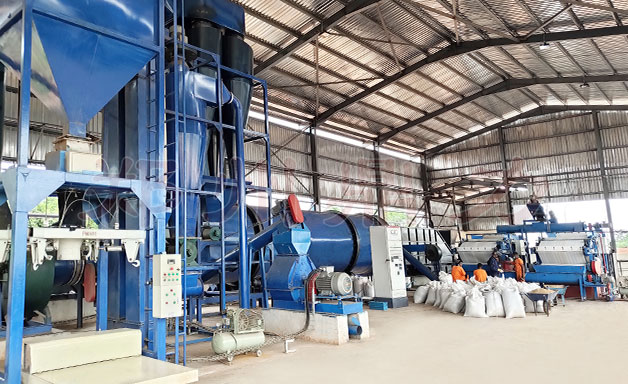 小型饲料烘干机现场图